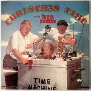 Christmas Time With The Three Stooges - Vinyl EP - 1983 Rhino Ultrasonic Cleaned